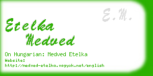 etelka medved business card